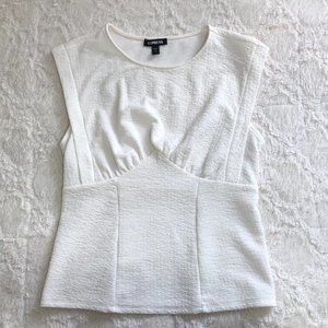 Express Women Sleeveless White Blouse